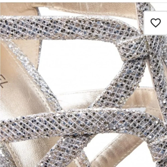 MICHAEL Michael Kors Glitter Champagne Heels Sz 7 - Picture 12 of 16